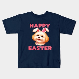 Maltipoo Easter Bunny Kids T-Shirt